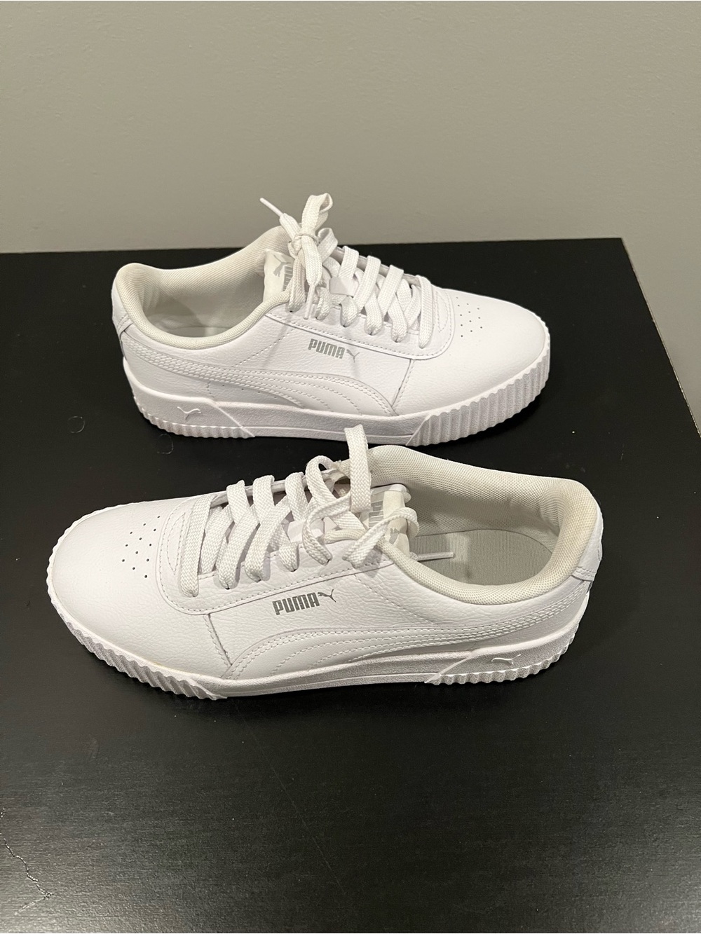 Puma Women’s White Low-Top Lace-Up Sneakers